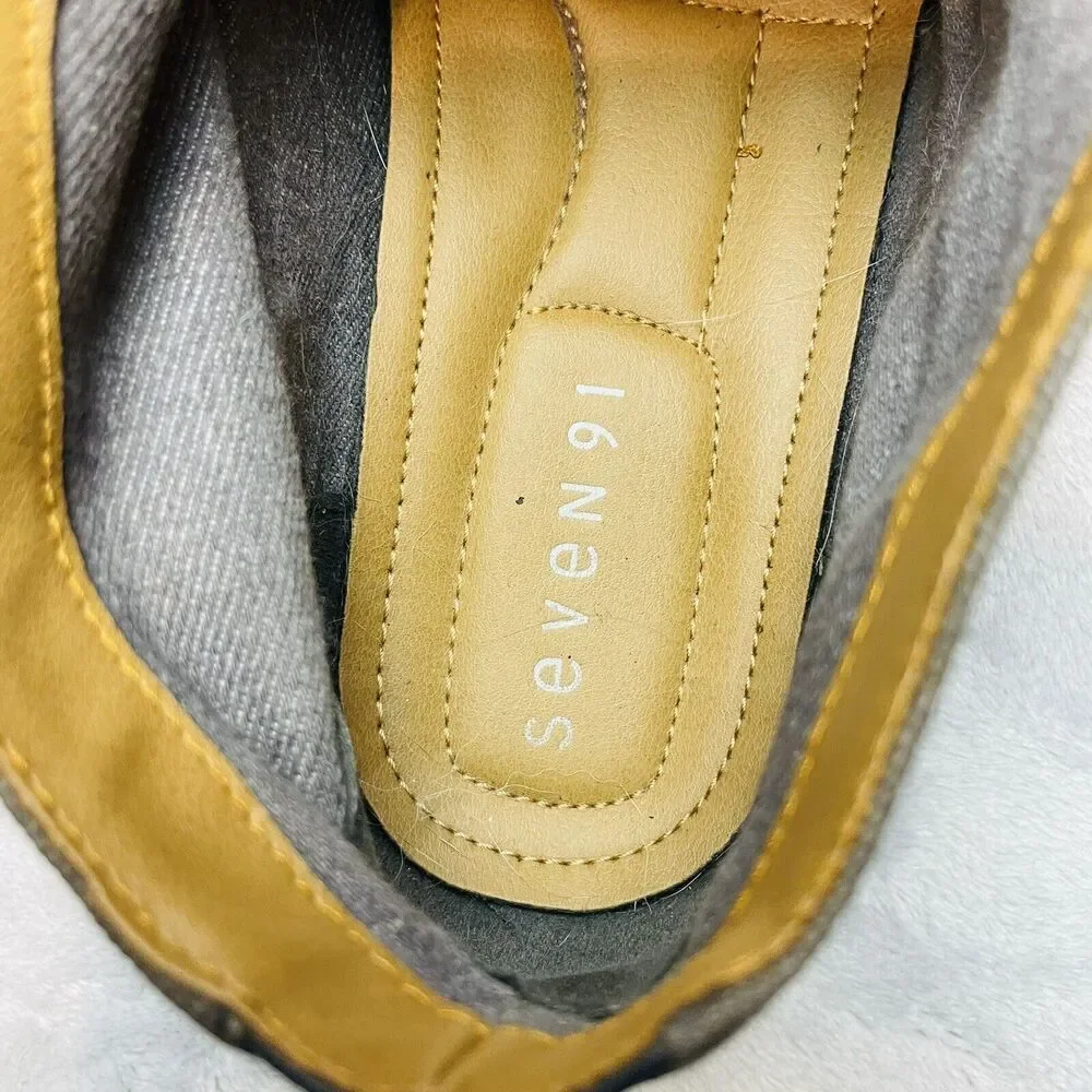 Seven 91 Mens Droalle Chukka Boots 10.5 Gray 2 Tone Nubuck Leather Canvas Lace
